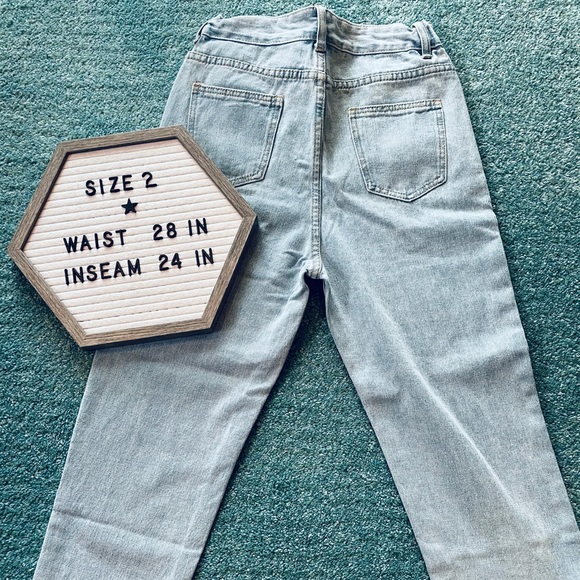 Brand New Old Fashioned High Waisted Blue Jeans - Picture 2 of 2